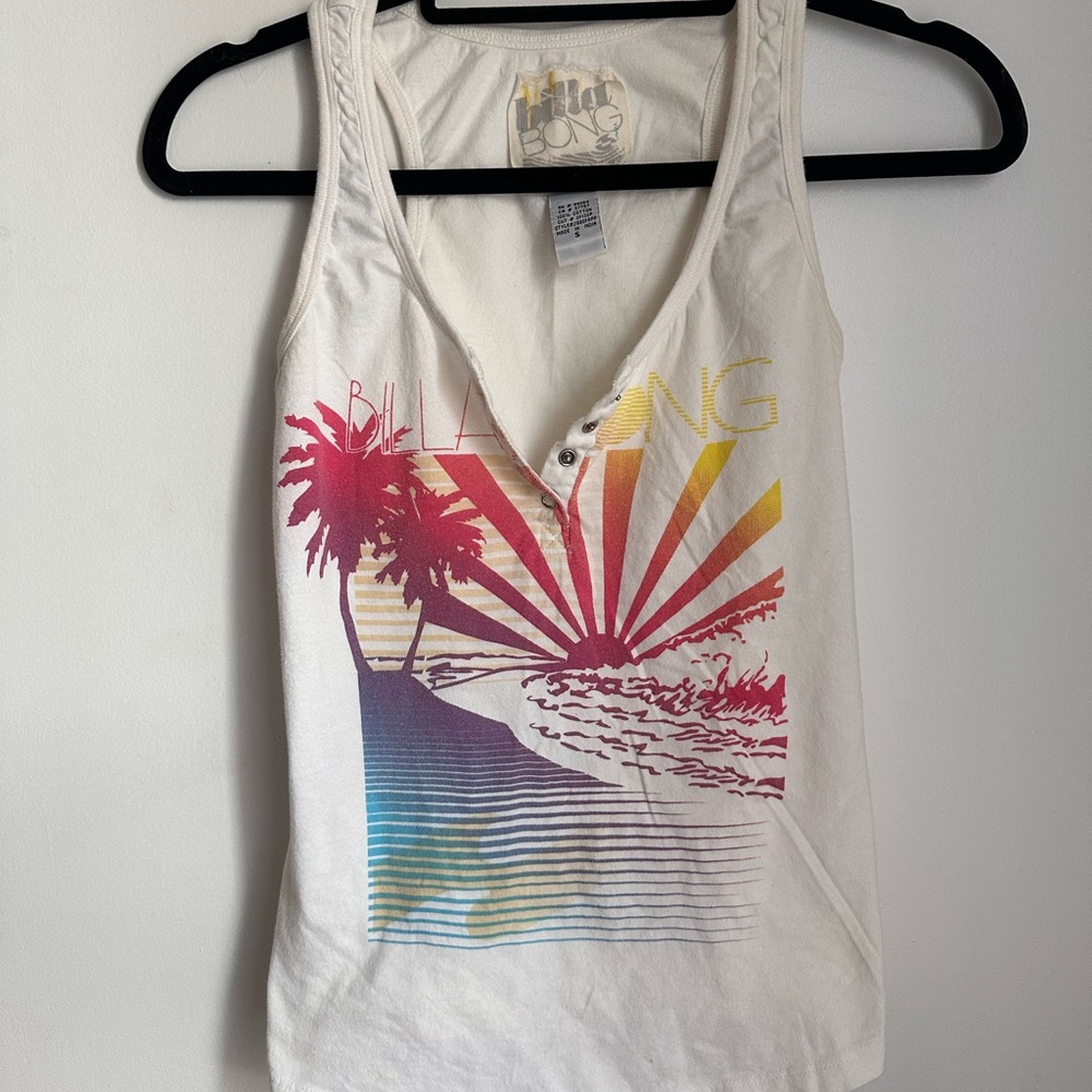 Vintage Y2K billabong sleeveless tank top/tshirt